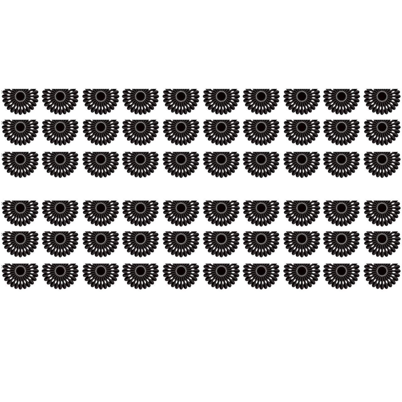 Teacher Created Resources® Black and White Fiesta Die-Cut Border Trim 6 Packs of 12